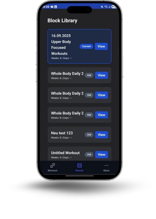 BoldMove App – Trainingsvorlage